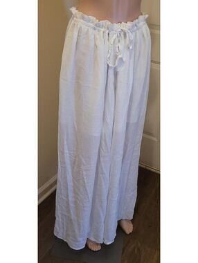 BSubseach White Maxi Women's Cover-Up Summer Slit Sexy Size XL
